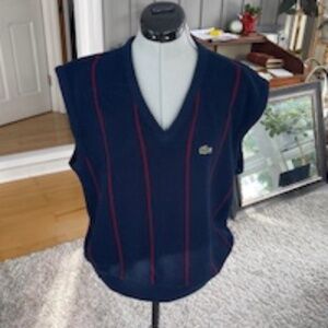 Vintage Izod Lacoste Navy Sweater Vest - L